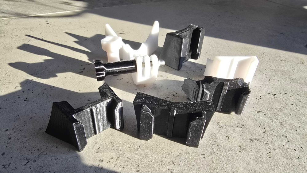 Uchwyt szczękowy (ChinMount) GoPro, DJI, Insta360 do kamer. Druk 3D.