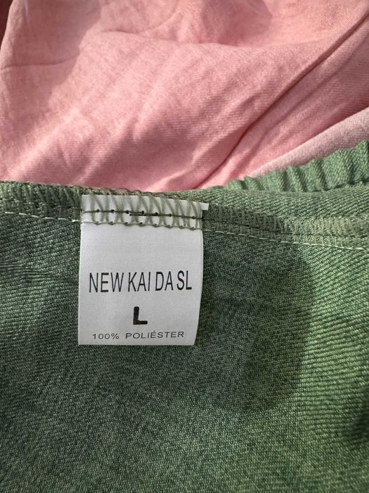 Calças em tecido tipo Linho