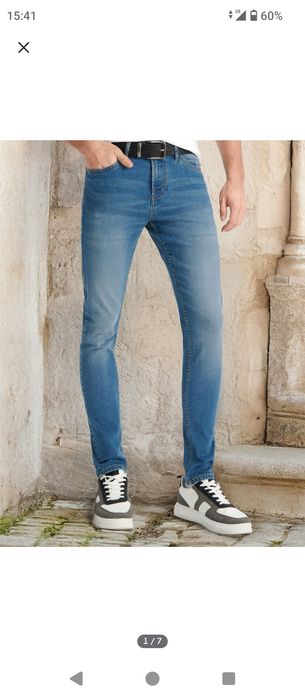 Spodnie męskie skinny 28