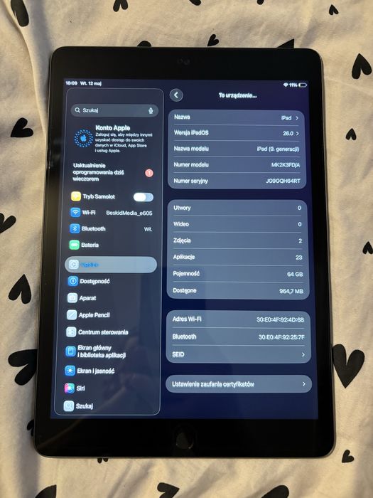 Apple Ipad 9gen 64gb