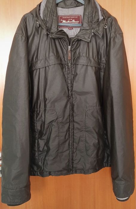 Casaco MARLBORO CLASSICS castanho impermeável e forrado