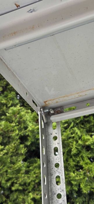 Regał skręcany wolnostojący metalowy półka 40x100cm / 200cm wys4 półki