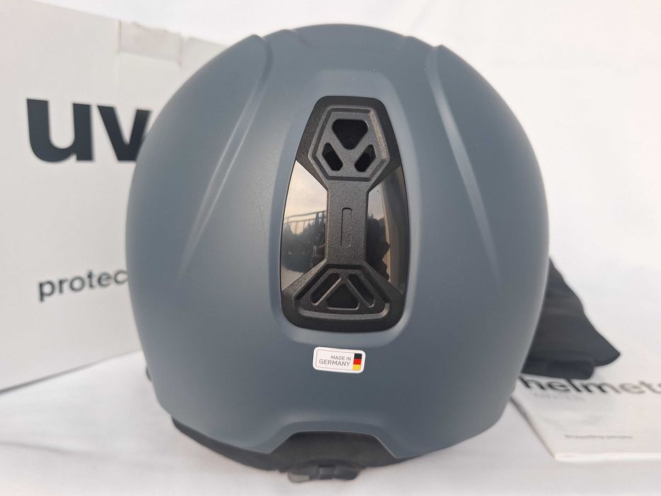 Kask narciarski Uvex HLMT 600 Visor Dark Slate Orange Mat M 55-57cm