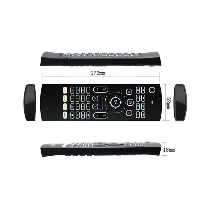 Comando com teclado Retroiluminado