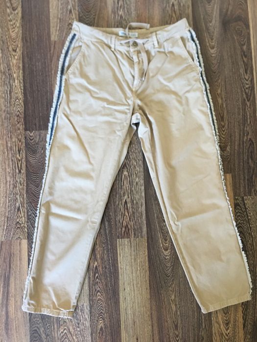 Zara spodnie beżowe culotte klasyczne