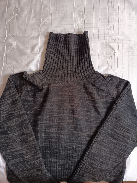 Golf sweter męski ciepły gruby