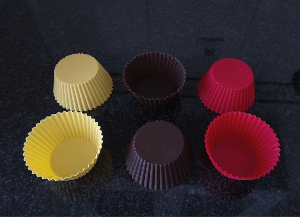 6 Formas queques + 1 Forma bolo em silicone