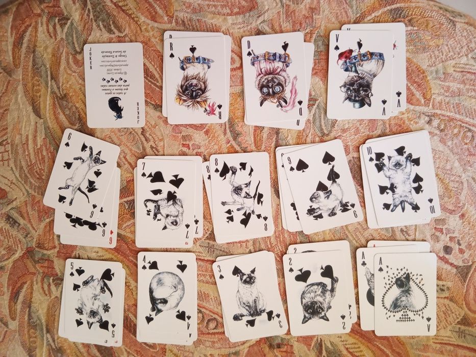 Jogo de cartas baralho tema Gatos Baralhados