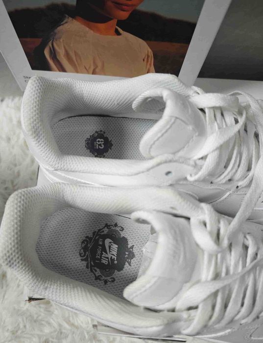 Buty meskie Mokasyny Nike_ Air_ Force_ 1_ Low '07_ Biały R.41