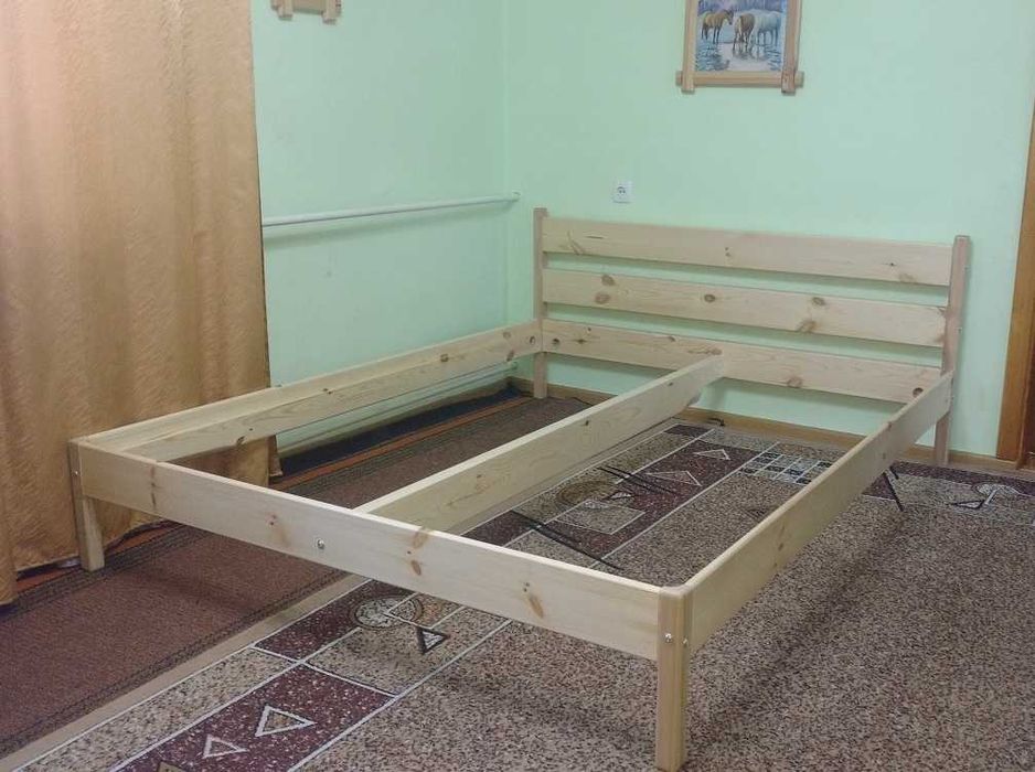 Ліжко дерев'яне двоспальне, 6900-10300 грн, безкоштовна доставка НП