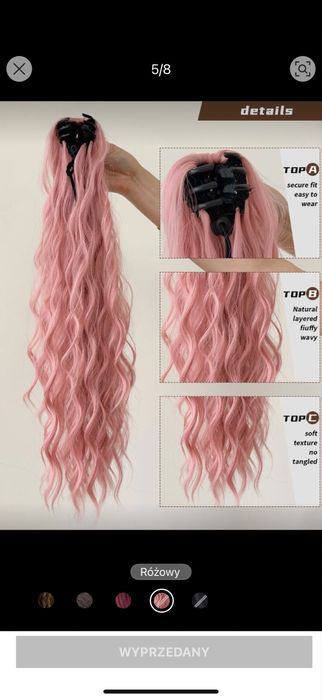 Kucyk przedłużane włosy