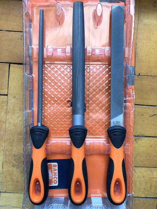 Наборы торцевых головок 1/4 BAHCO SL25, Набор напильников BAHCO (3 шт)