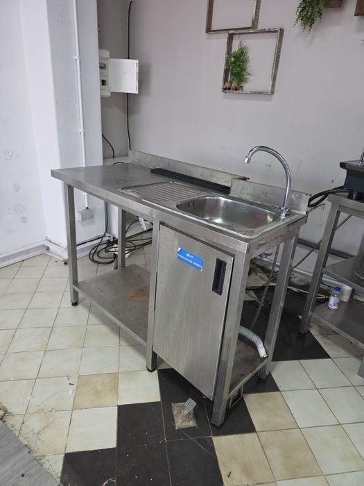 Bancada Inox com Lava Loiça