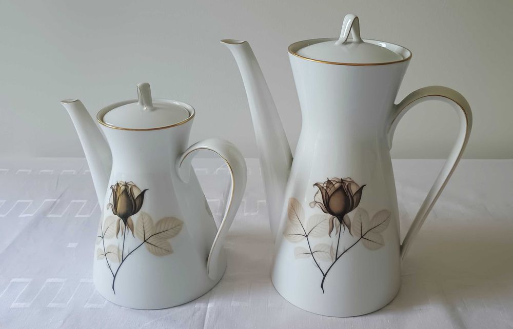 Rosenthal "Schattenrose" – dwa dzbanki 650 i 1000 ml