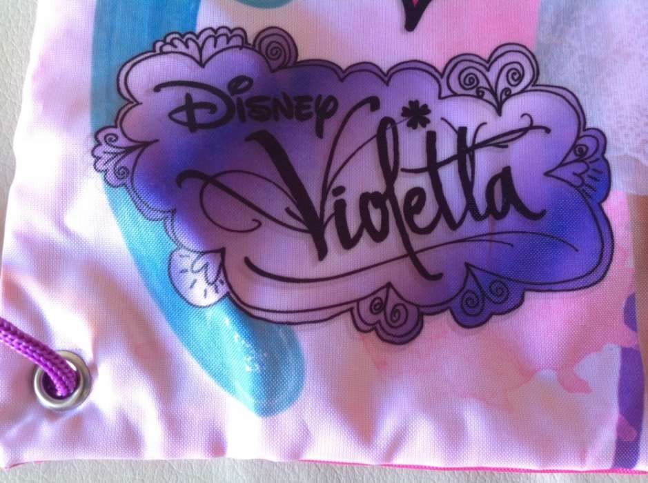 Disney Violetta novo com etiqueta: bolsa/mochila/saco de praia