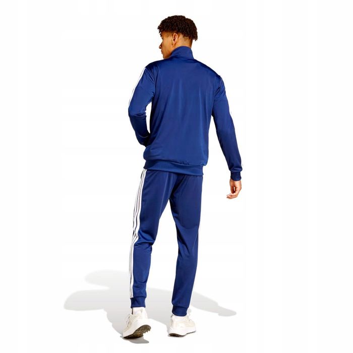 outlet dres męski adidas sportswear 3-stripes rozpinany komplet granat