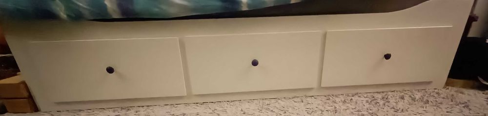 HEMNES Cama indiv/dupla c/3 gav/2 colchões, branco/Ågotnes firme, 80x200 cm 428,98€
