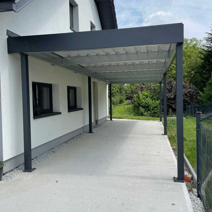 Carport 3,5x6m, nowoczesna wiata garażowa, wiata samochodowa