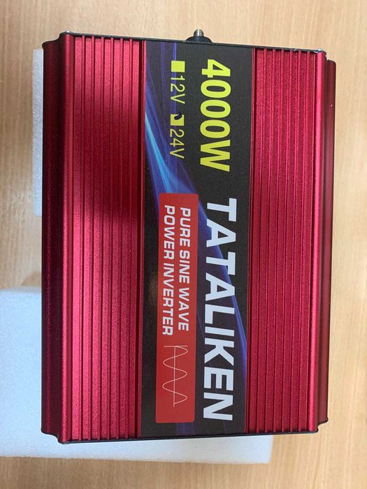 ЧИСТИЙ СИНУc, ІНВЕРТОР 24в 3000 Вт (4000 Вт)  50Гц вентілятор Tataliken