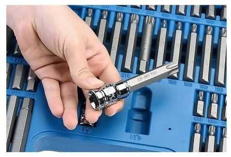 Jogo 74 Bits Torx,Hex,Ribe,XZN,Torx Segurança PROMO