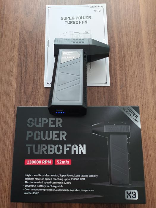 Турбо Вентилятор Оригінальний X3 VIOLENT TURBO FAN 130000rpm,52m/s