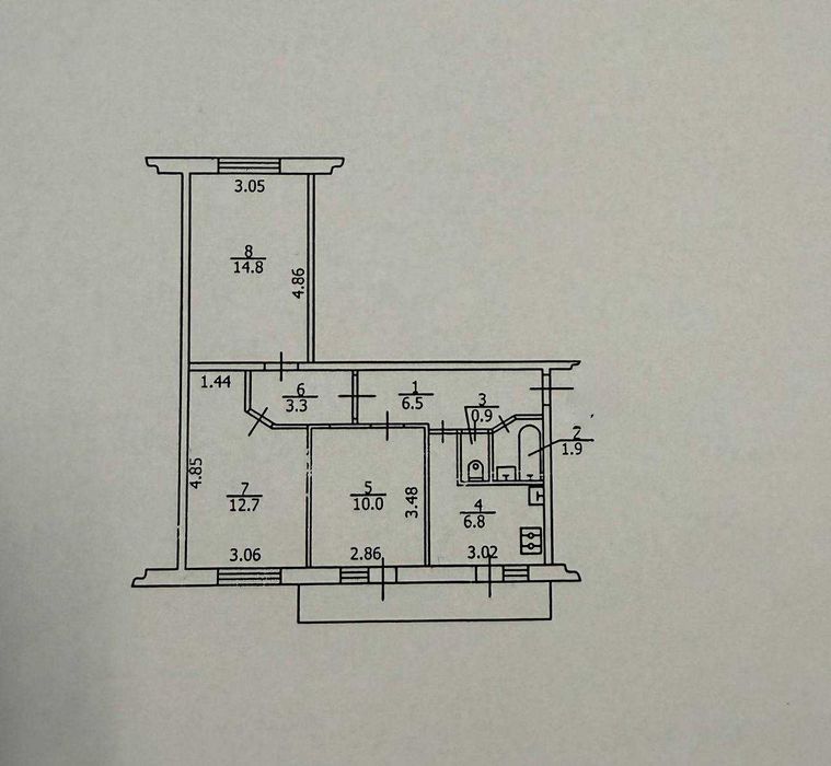 Продам 3-кімнатну квартиру.Оболонь.Київ.Набережна.БЕЗ комісії.