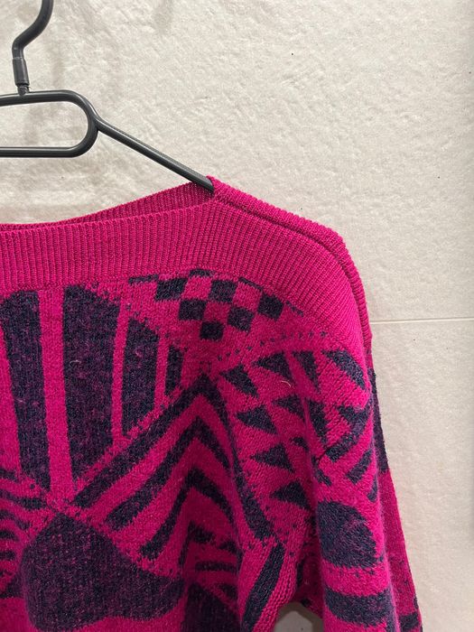 Różowy sweter vintage - wełna