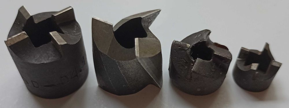 Frez pogłębiacz - zestaw mix rozmiarów - 4 sztuki nowe