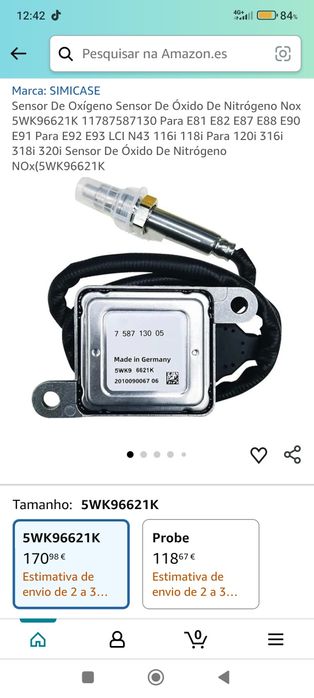 Sensor oxido 5wk96621k