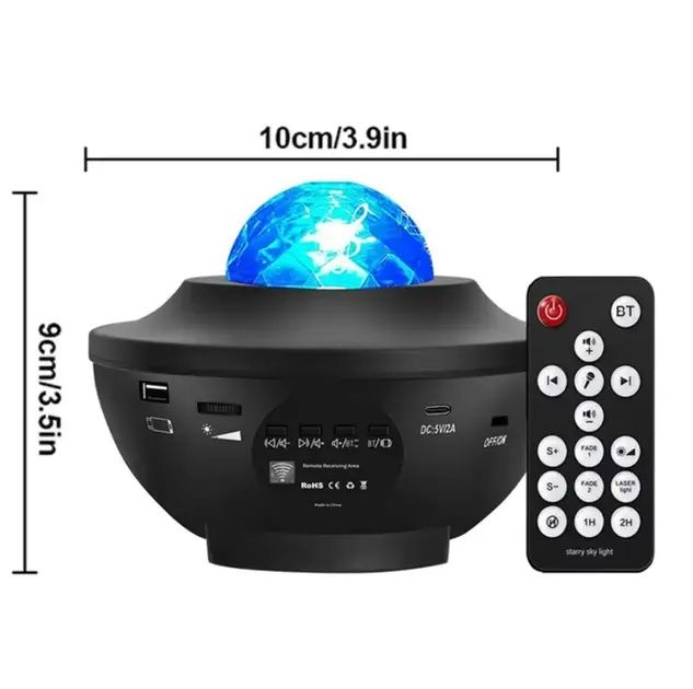 Проектор зоряного неба Галактика з пультом та колонкою Bluetooth