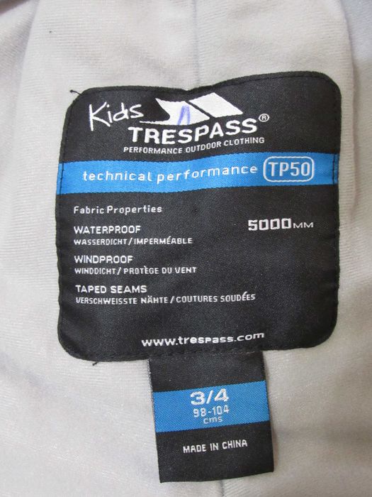 Брюки г/л Trespass MARVELOUS; 98-104см; 3-4 років