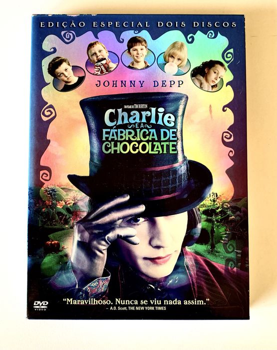Dvd Charlie e a Fábrica de Chocolate,Tim Burton Ed. especial 2discos