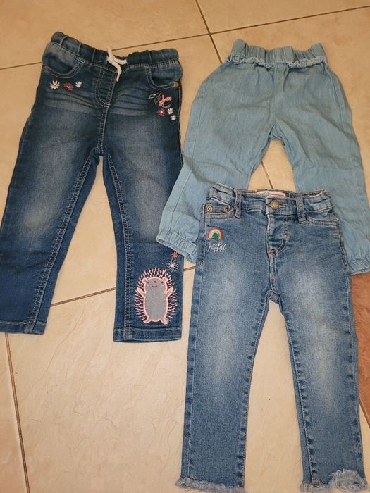 Spodnie dziewczęce 86-92