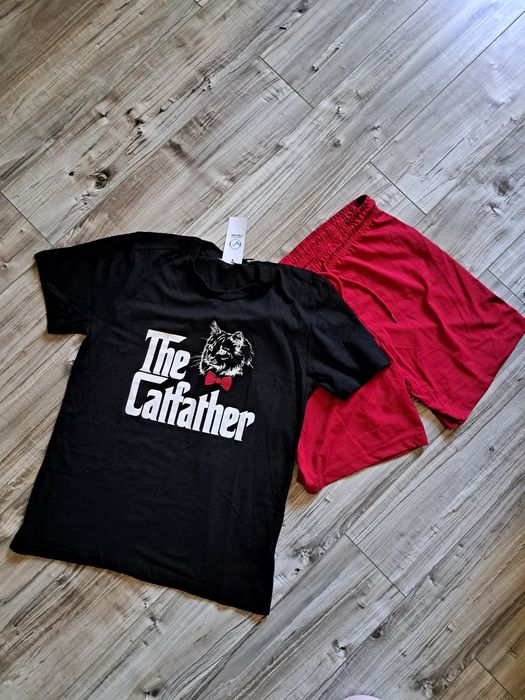 Nowa męska dwuczęściowa piżama the catfather rozm.M