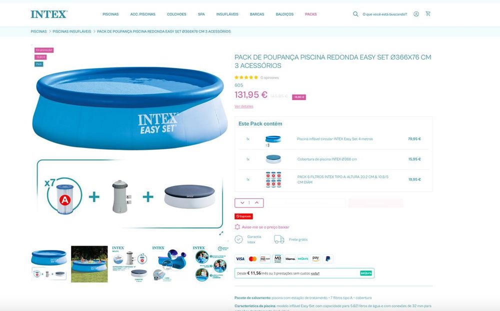 Piscina Nova 5621 Litros