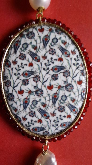 Naszyjnik z sycylijskiej porcelany