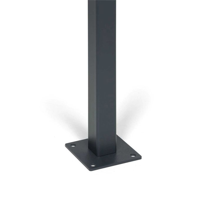 Słupek aluminiowy 60x60mm 150cm ogrodzeniowy przekręcany ze stopą