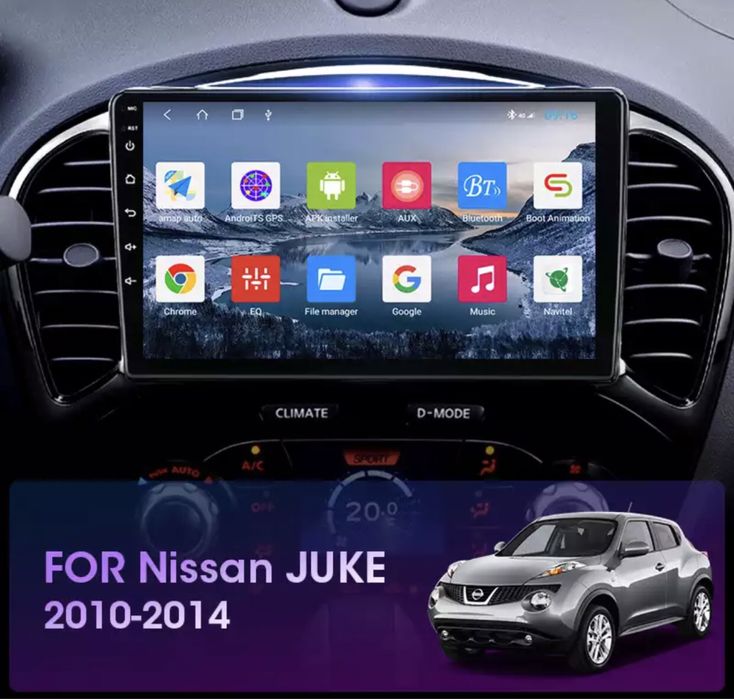 Штатная магнитола Nissan JUKE (2010-2014) ANDROID 10
