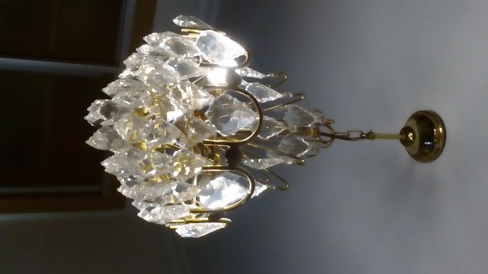 Candeeiro de tecto cristais