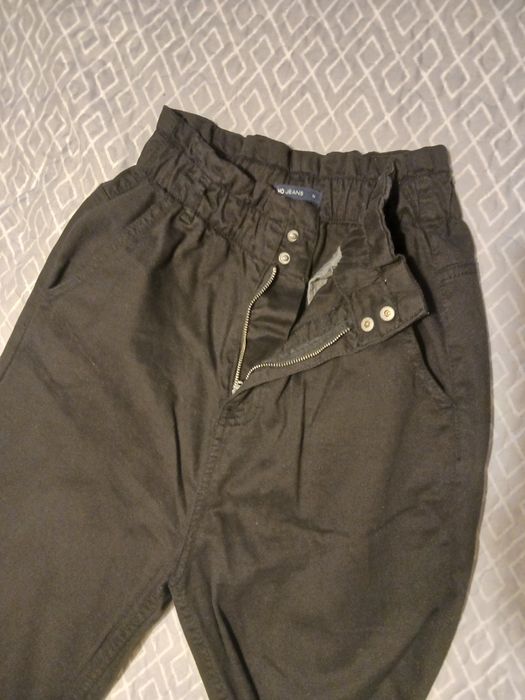 Calças pretas 100% algodão