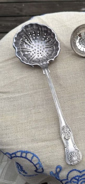 Ложка ситечко,Швеція. Посріблена.