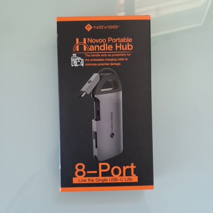 Adaptador usb-c hub com 8 portas
