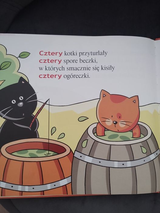 Książka dla dzieci ABC... Uczę się! Cztery kotki