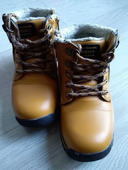 BADOXX jak NOWE! ciepłe ZIMOWE Traperki, Kozaczki rozmiar: 29 (19cm)