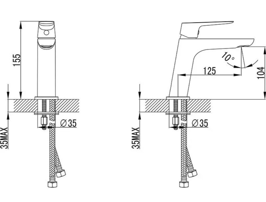 Зміщувач для умивальника Ravak CL 012.00
