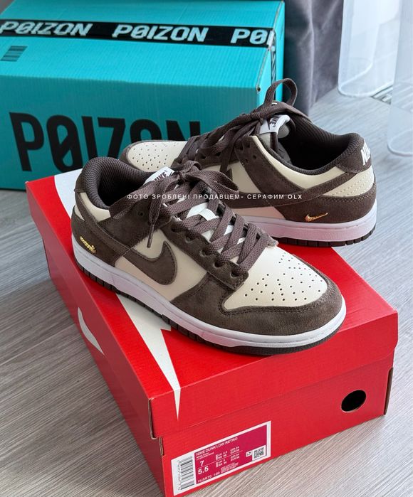 Dirty Dunk① jakebllockyoyo Nike Dunk Low Pale Ivory Baroque Brown in box Наложка!: 3 050 грн