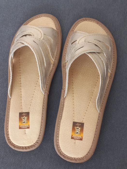 Pantofle damskie,rozmiar 42,skóra