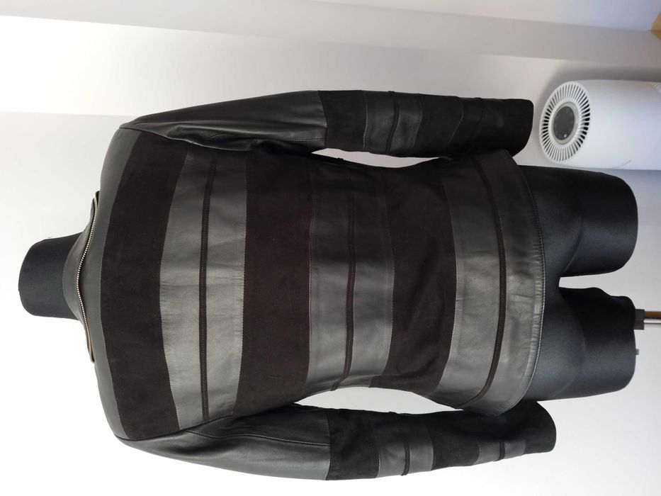 Śliczna kurtka skóra naturalna z Turcji czarna rozm. S jak nowa!