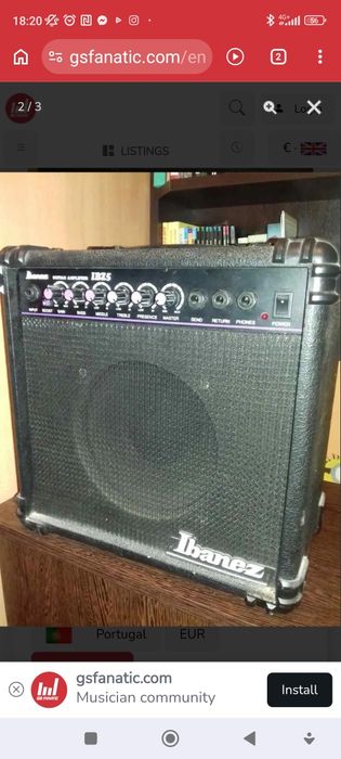 Amplificador Combo de Guitarra IBZ5 Ibanez