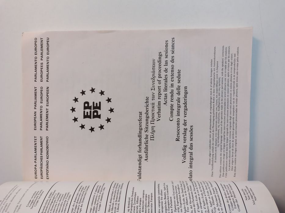 Relato integral das sessões  / Volleding verslag der vergaderingen